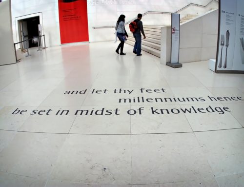 Inlaid slate floor British Museum