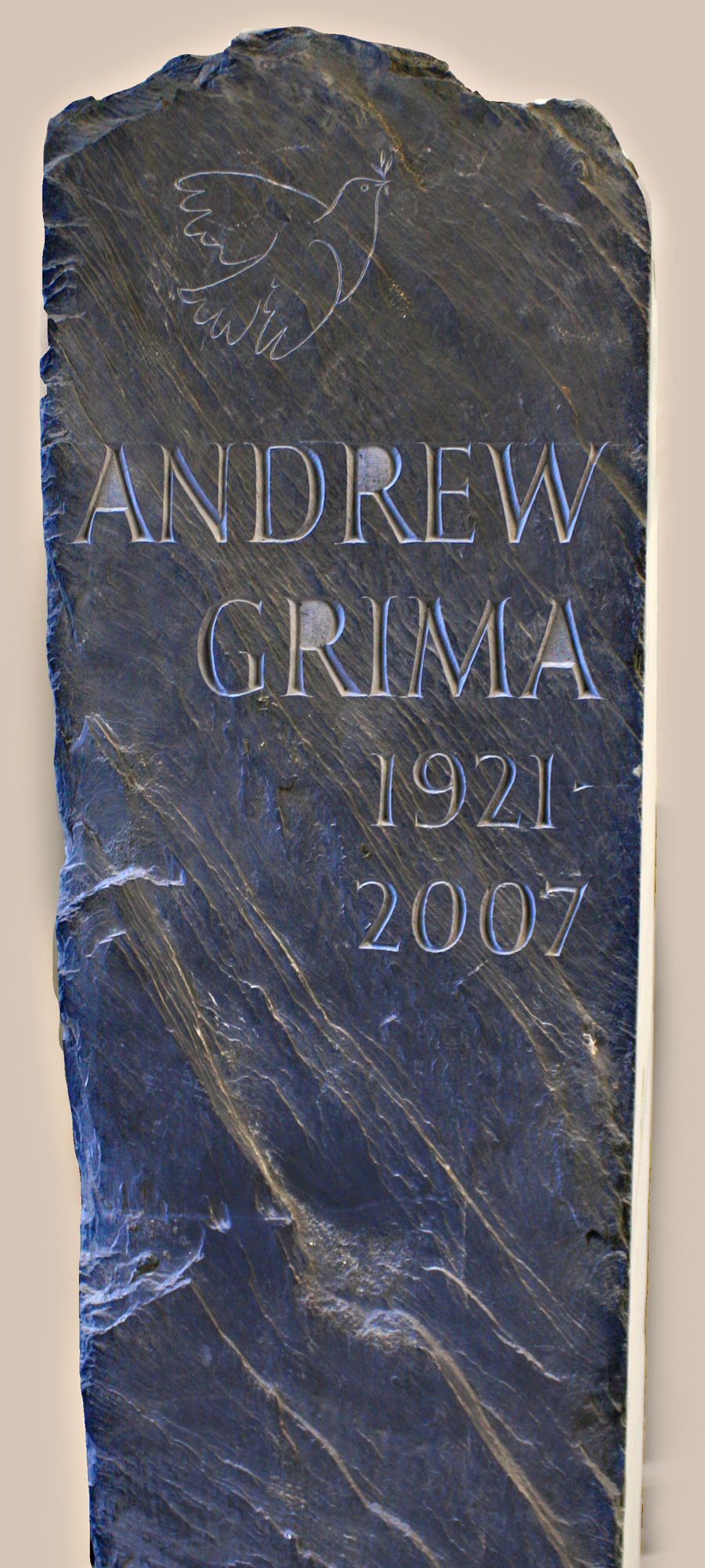 headstone made from slate