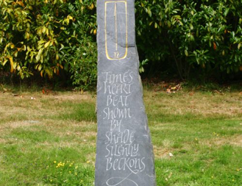 Riven Grey Slate Sundial
